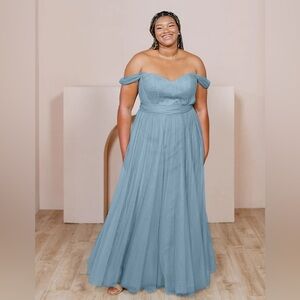 Revelry Rosalie Bridesmaid Dress French Blue (330) Size 12